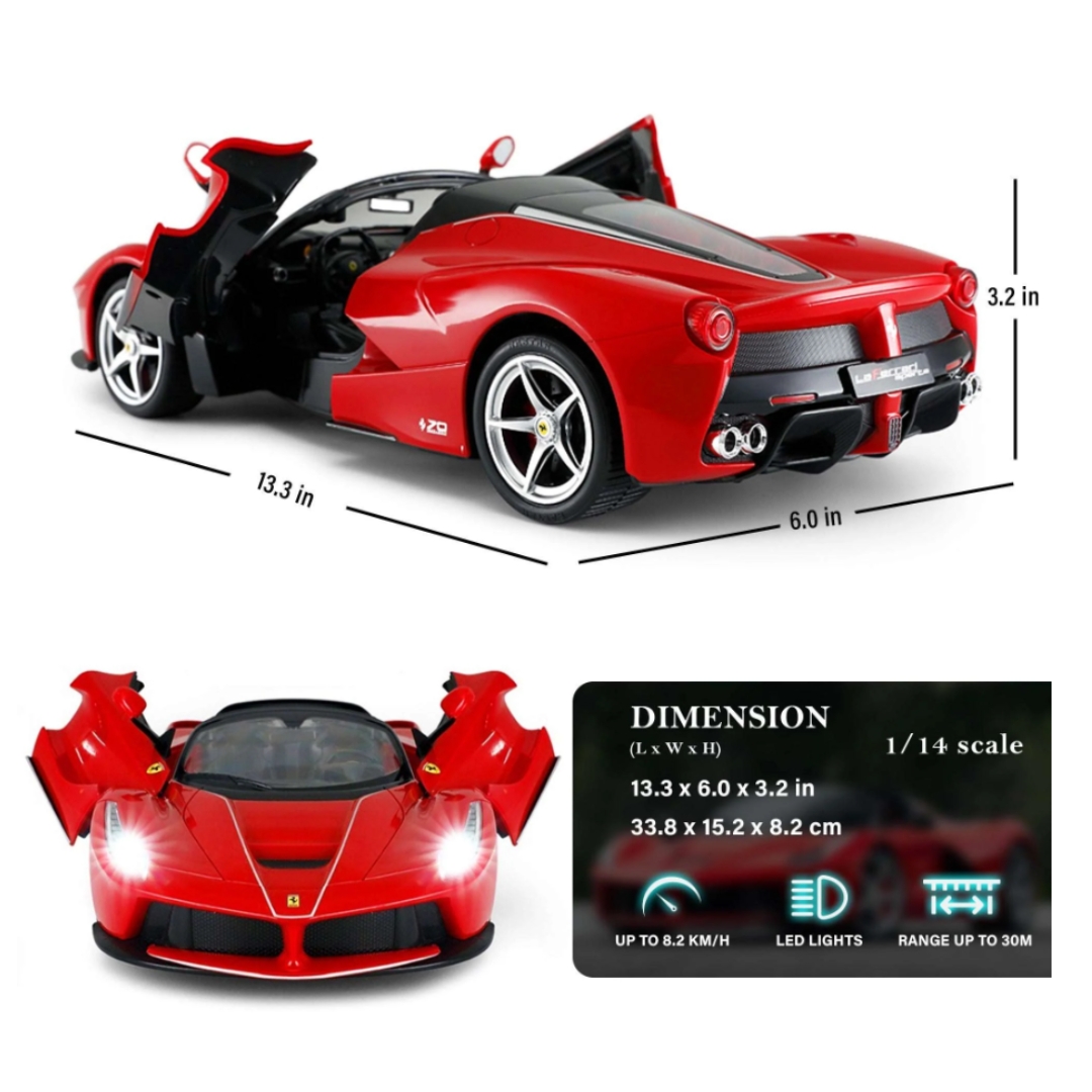 Rastar Ferrari LaFerrari RC Car 1/14 Scale Licensed Remote Control
